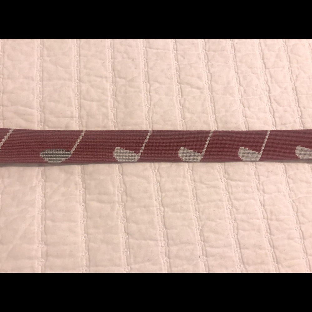 Smathers and Branson needlepoint golf belt